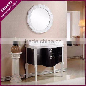 ROCH 8038 Commercial Multifunctional Bathroom Vanity Pragmatic With Flower Shape Mirror