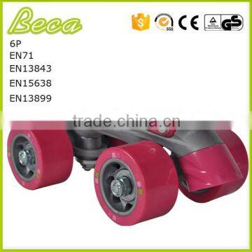Wholesale Mix Color Adjustable Pink Roller Quad Skate photo-4