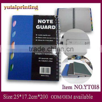 spiral lock note books custom design