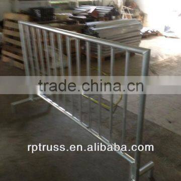 temporary aluminum fence barricade