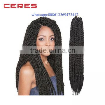 2016 Hot Sale 3D Cubic Twist Crochet Braids 22" 12strands/pack Crochet Braid Hair Extensions High Quality Braid