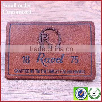 Hand Made Custom Brown Garment Real Leather Label,Leather Patch