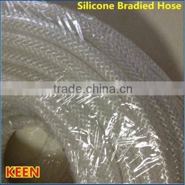 6.4mm Transparent Braided Food Grade Silicone Hose medical hose, FDA silicone hose