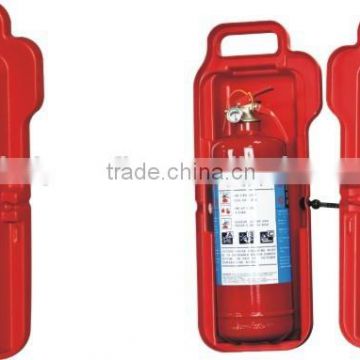 Plastic fire extinguisher box