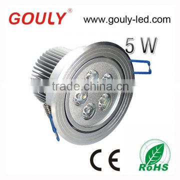 5W LED ceiling down light housing, LED recessed light 451LM