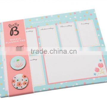 Weekly planner wholesale nice fridge magnetic notepad