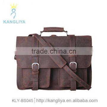 New Arrival Multi-purpose Adjustable Men's Briefcase Messenger Bag Retro Style Vintage Leather Sharp Price