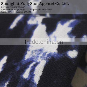 knitted fancy cotton jersey fabric