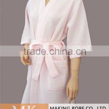 Popular bridal party casual spa waffle robes for women quick-drying bathrobes                        
                                                Quality Choice