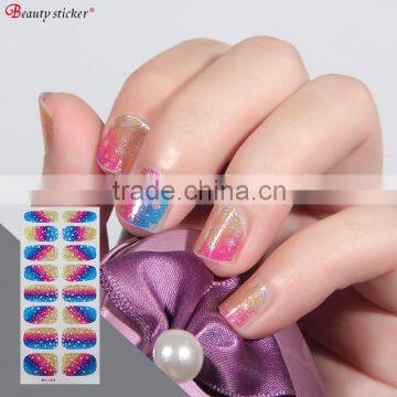 Wholesales Custom Glitter Full Nail Art Sticker