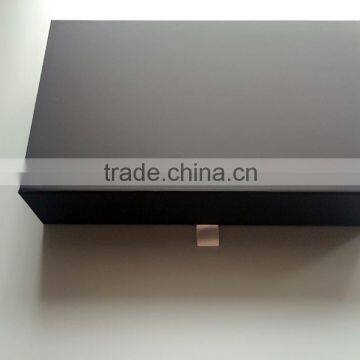 Black magnetic folding cardboard box