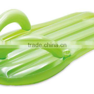 Inflatable green flip flop float , promotional water float