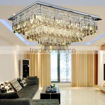 Halogen crystal ceiling lamp