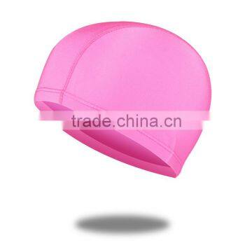 fashion hot swim hat Fabric Ladies swimming cap 2016