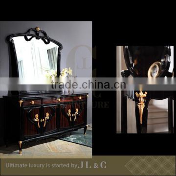 JM26-01 Crown Shaped Mirror for Luxury Bedroom Sets-JLC Luxury Home Furniture