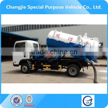 6 wheel small optional chassis vacuum sewage suction tanker truck