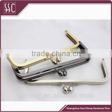 8 *3 inch Guangzhou factory metal olive lock & kiss lock clutch purse frame