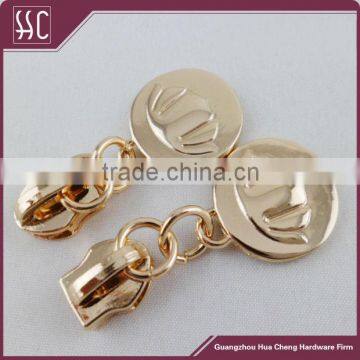 5#,7#,8# Metal Zipper Slider with Custom logo Puller                        
                                                Quality Choice