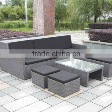 Poly Rattan New Desgin Wicker Garden Sofa Outdoor Furniture photo-2