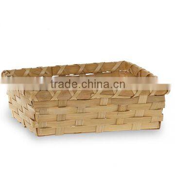 Rectangular Bamboo Tray Basket