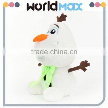 China Made Graceful Olaf With Green Tie Promotional Baby Plush Toy