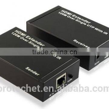 120M Extender HDMI Extender Over IP Single ONE CAT 5E/6 1080p Up to 120m by CAT5ex for IR by Transmitter & Receiver