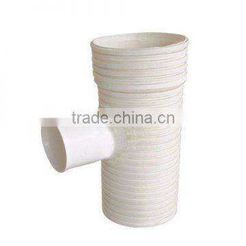 PVC-U Double Wall Corrugated Pipe Fittings: Reducing Tee