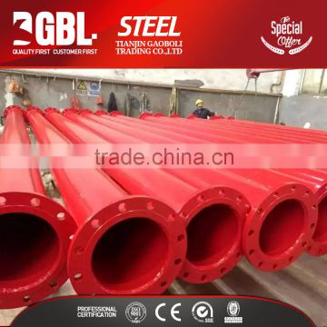 cheap building materials astm a795 plastic coated pipe