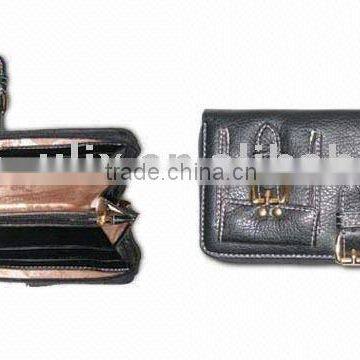 Women's Wallet with Adjustable Strap and One Clear ID Card Window, Measures 8 x 4 x 1-1/4 Inches