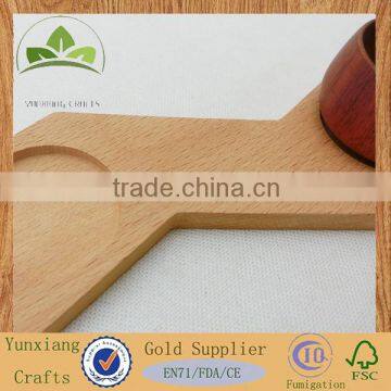 Funny Wooden Glass Base, Beech Wood Base photo-5