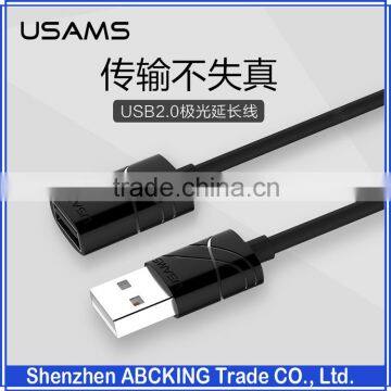 Original USAMS U-gee Series USB 2.0 Male to Female USB Cable 200CM Extension Cable For PC Laptop Computer