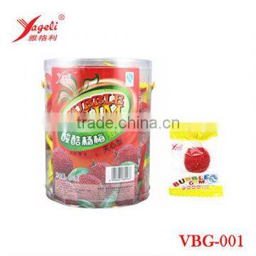 Waxberry Bubble Gum Round Balls In PVC Jar