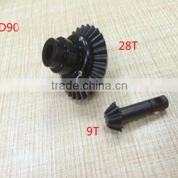 RC Car Parts Heavy Duty Steel Bevel Gear Set for D90