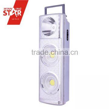 High Power Portable 3W*2+1W( 2 COB+1) LED Emergency Light from China