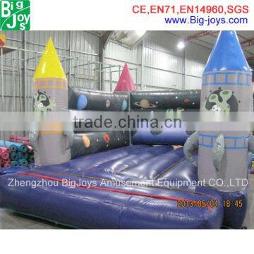 Top sale moon inflatable jumping bed inflatable bounce round for kids