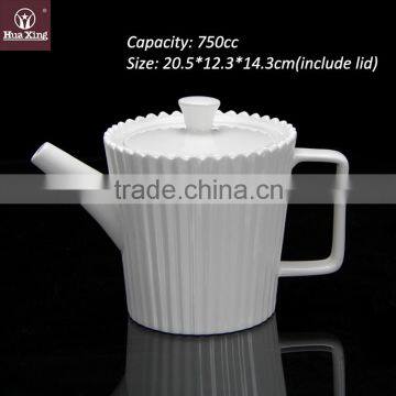 H11226 chaozhou durable white decorative ceramic teapots wholesale