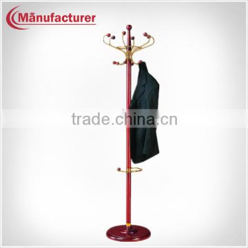 Elegant Lotus Hotel Wood Corner Rotating Clothes Rack/Coat & Hat Stand