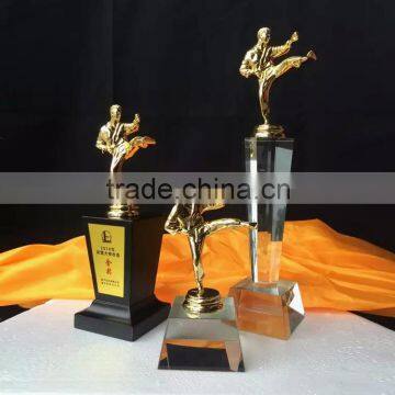 New Design Crystal Metal Martial Arts Trophy