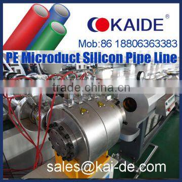 HDPE PE Micro duct silicon-cored tube making machine/production line