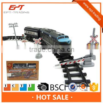 Battery operated railway train track set with sound &light