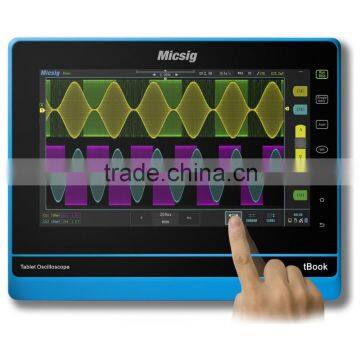 Micsig TO202A portable digital oscilloscopes, 200MHz tablet oscilloscope,2GS/s sampling rate with FFT function