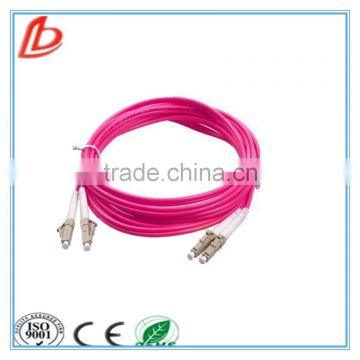 LC to LC Optical Fiber Patch Cable Duplex LSZH Jacket OM4 Patch Cord,lc om4 duplex 2.0mm fiber optical patch cord