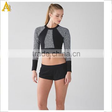 women sexy sportswear 2016 yoga shirt women polyester