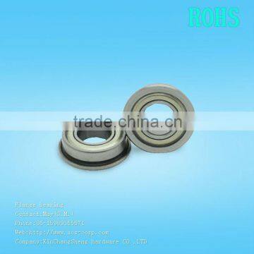 high precision flanged deep groove ball bearing F683ZZ