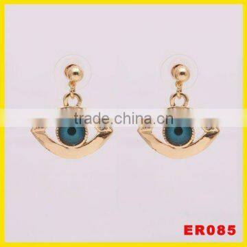 2012 Hot Sale gold Evil Eye Earrings