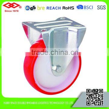 All Size China Hot-sale High Quality Red PU Industrial Caster photo-5