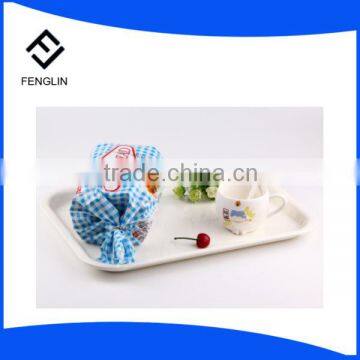 China factory wholesale melamine square plastic tea tray