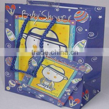 Latest fashion paper cartoon bag