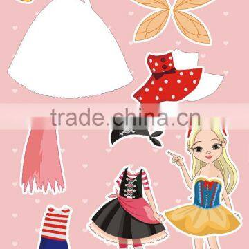 Best Seller Promotional Dress up Fridge Magnet Customized PVC Dress up Magnet Magnetic Dress up Gifts photo-3