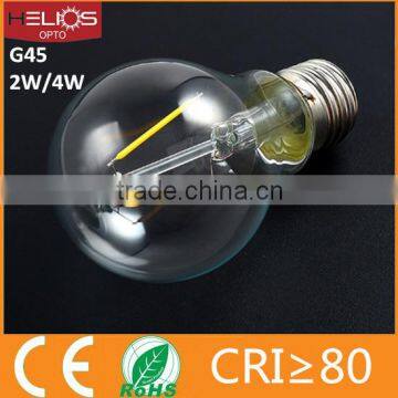 360 beam angle 6W E27 2835SMD Glass material CE/RoHS clear glass led bulb